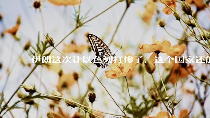 伊朗这次让以色列打惨了，这个国家还能挺过来吗？